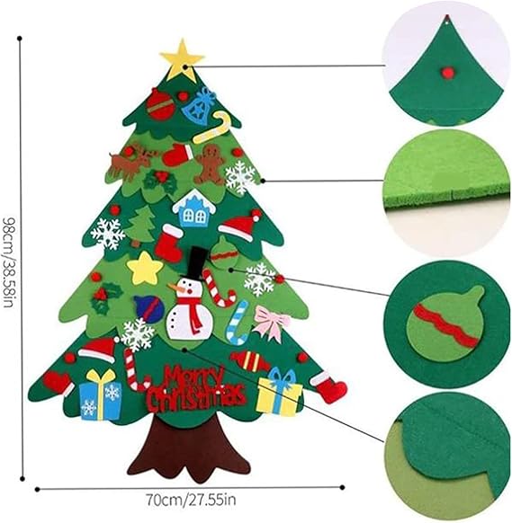 Árbol Navidad fieltro (32pcs)