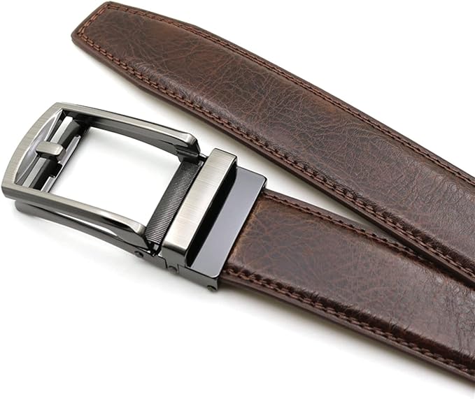 Cinturon de clic Automático Ajustable - Marrón