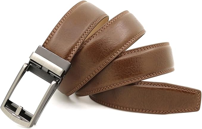 Cinturon de clic Automático Ajustable - Marrón