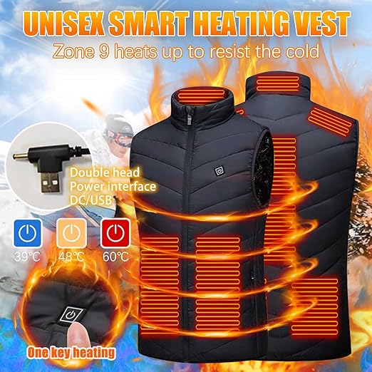 Chaleco calefactable talla XL