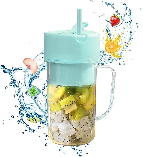 Batidora portátil con pajita