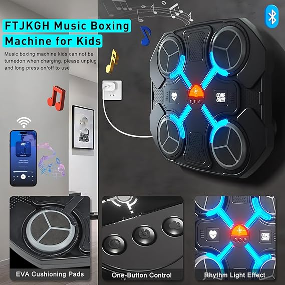 Maquina boxeo con música (4pads)