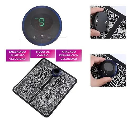 Masajeador muscular portátil + Masajeador de pies electroestimulador