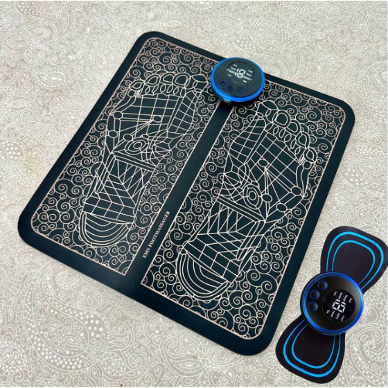 Masajeador muscular portátil + Masajeador de pies electroestimulador