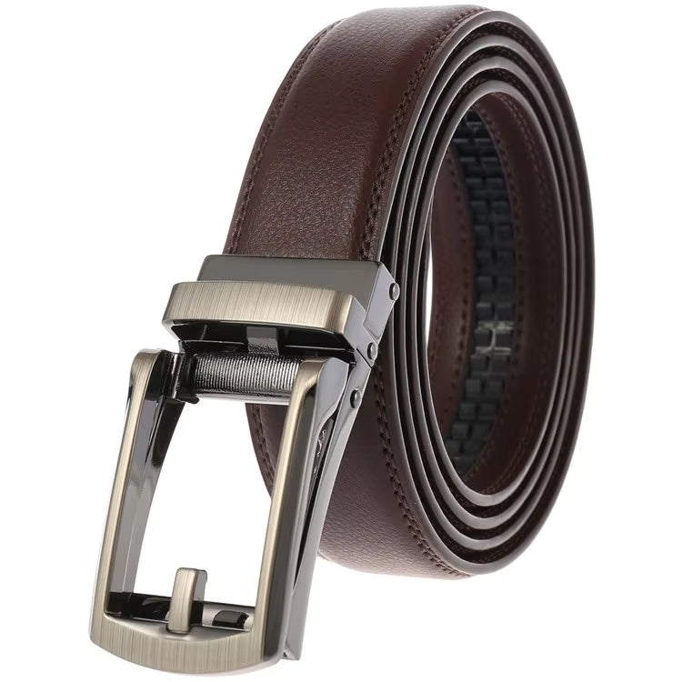 Cinturon de clic Automático Ajustable - Marrón