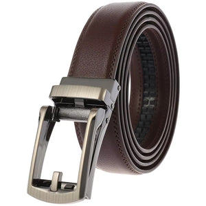 Cinturon de clic Automático Ajustable - Marrón